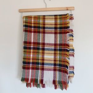 Flannel blanket scarf